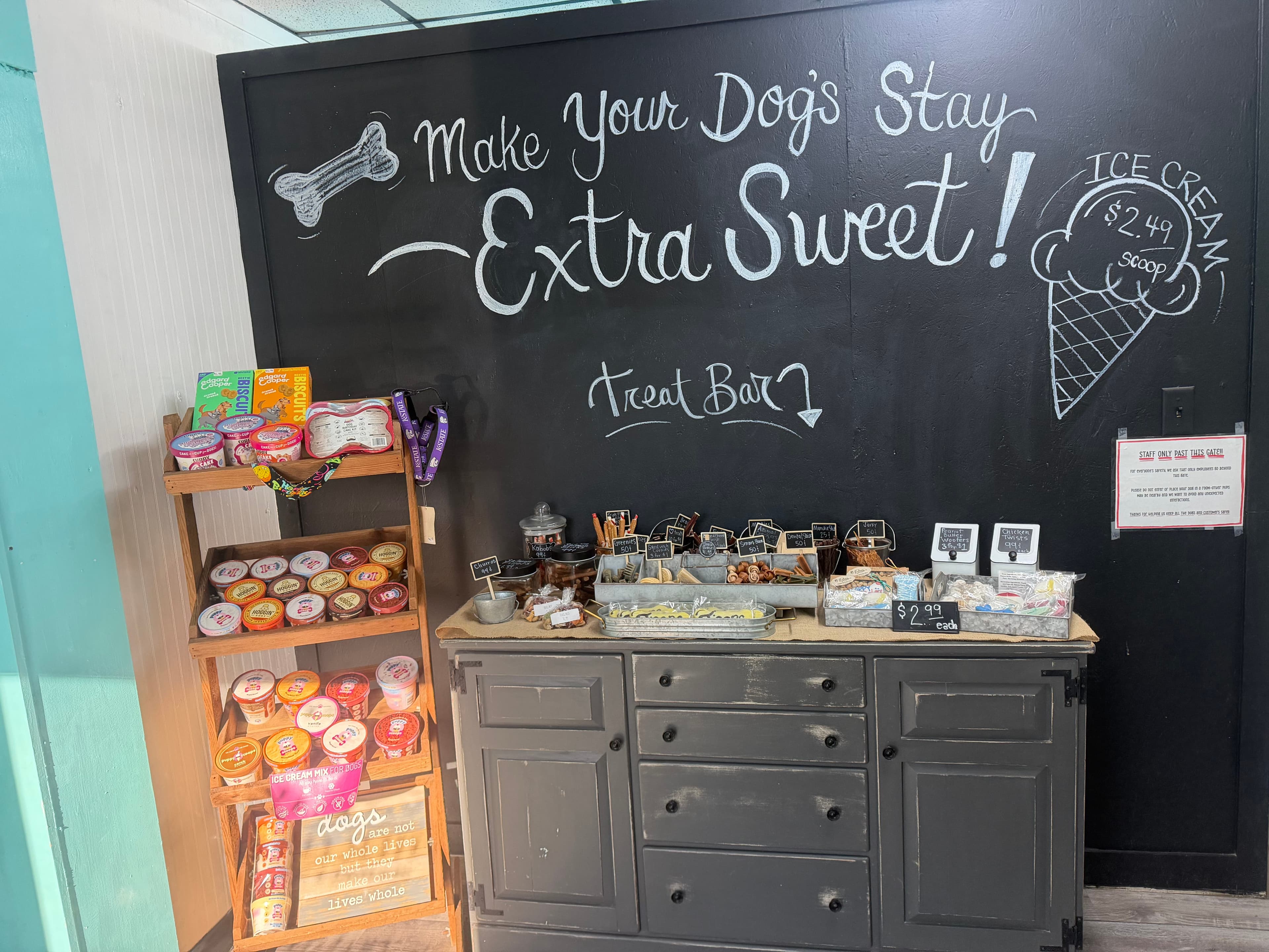 Inside the Barkley Suites pet boutique